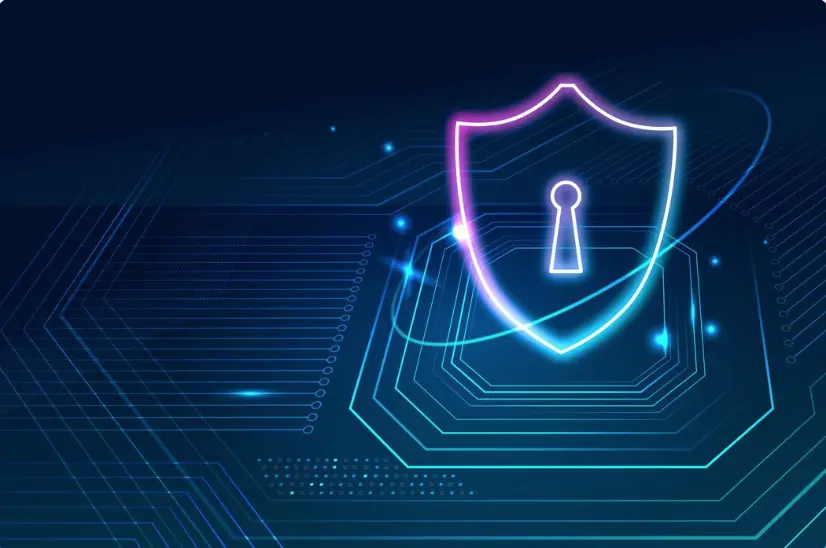 Escudo que representa la ciberseguridad que ofrece la empresa